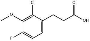 (2-Chloro-4-fluoro-3-methoxy)-3-phenylpropanoicacid 구조식 이미지