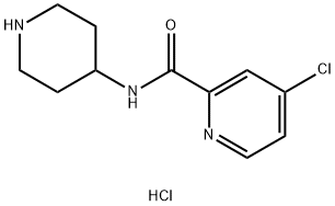 4-Chloro-N-(4-piperidinyl)-2-pyridinecarboxamidehydrochloride Structure