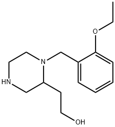 2-[1-(2-Ethoxybenzyl)-2-piperazinyl]ethanol Structure