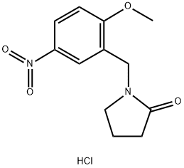 2-pyrrolidinone, 1-[(2-methoxy-5-nitrophenyl)methyl]- Structure