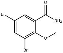 benzamide, 3,5-dibromo-2-methoxy- Structure