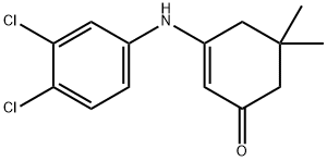 2-cyclohexen-1-one, 3-[(3,4-dichlorophenyl)amino]-5,5-dime 구조식 이미지