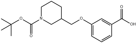 1-piperidinecarboxylic acid, 3-[(3-carboxyphenoxy)methyl]- 구조식 이미지