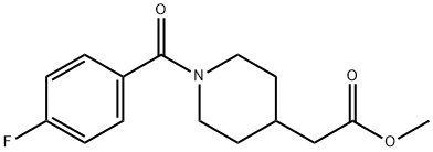4-piperidineacetic acid, 1-(4-fluorobenzoyl)-, methyl este 구조식 이미지
