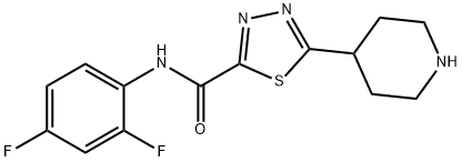 1,3,4-thiadiazole-2-carboxamide, N-(2,4-difluorophenyl)-5- 구조식 이미지