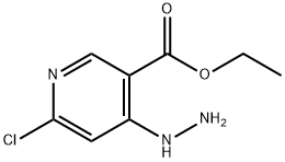 Ethyl 6-chloro-4-hydrazinylpyridine-3-carboxylate Structure