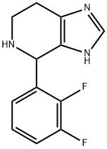 4-(2,3-Difluorophenyl)-4,5,6,7-tetrahydro-3H-imidazo[4,5-c]pyridine 구조식 이미지