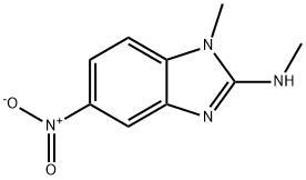 N,1-Dimethyl-5-nitro-1H-1,3-benzodiazol-2-amine 구조식 이미지