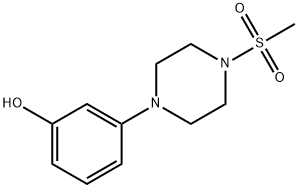 3-(4-(Methylsulfonyl)piperazin-1-yl)phenol 구조식 이미지