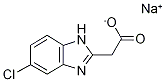 (5-Chloro-1H-benzoimidazol-2-yl)-acetic acid sodium salt 구조식 이미지