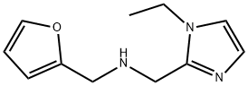 [(1-Ethyl-1H-imidazol-2-yl)methyl](2-furylmethyl)-amine dihydrochloride Structure