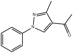 1-(3-Methyl-1-phenyl-1H-pyrazol-4-yl)ethanone 구조식 이미지