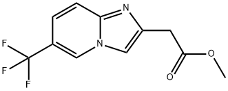 Methyl 2-[6-(trifluoromethyl)imidazo[1,2-a]-pyridin-2-yl]acetate Structure