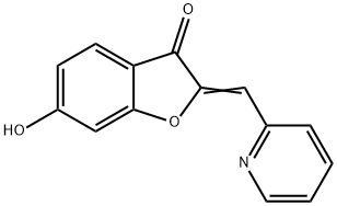 (2Z)-6-Hydroxy-2-(pyridin-2-ylmethylene)-1-benzofuran-3(2H)-one 구조식 이미지