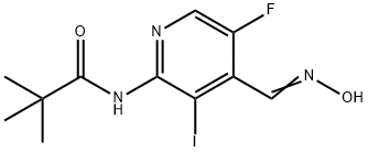 (E)-N-(5-Fluoro-4-((hydroxyimino)methyl)-3-iodopyridin-2-yl)pivalamide Structure