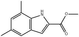 Methyl 5,7-dimethyl-1H-indole-2-carboxylate 구조식 이미지