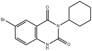 6-Bromo-3-cyclohexylquinazoline-2,4(1H,3H)-dione Structure