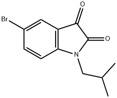 5-Bromo-1-isobutyl-1H-indole-2,3-dione Structure