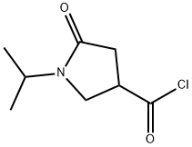 1-Isopropyl-5-oxopyrrolidine-3-carbonyl chloride 구조식 이미지