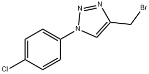 4-(Bromomethyl)-1-(4-chlorophenyl)-1H-1,2,3-triazole 구조식 이미지