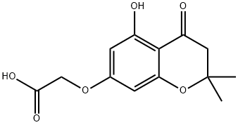 [(5-Hydroxy-2,2-dimethyl-4-oxo-3,4-dihydro-2H-chromen-7-yl)oxy]acetic acid 구조식 이미지