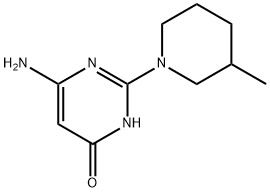 6-Amino-2-(3-methylpiperidin-1-yl)pyrimidin-4(3H)-one Structure