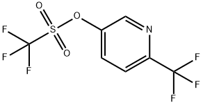 6-(Trifluoromethyl)pyridin-3-yl trifluoromethanesulfonate 구조식 이미지