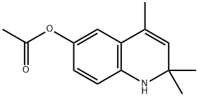 2,2,4-Trimethyl-1,2-dihydroquinolin-6-yl acetate 구조식 이미지