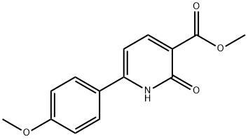 Methyl 6-(4-methoxyphenyl)-2-oxo-1,2-dihydropyridine-3-carboxylate 구조식 이미지