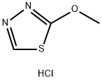2-Methoxy-1,3,4-thiadiazole hydrochloride 구조식 이미지