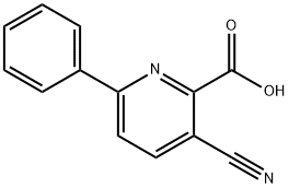 3-Cyano-6-phenyl-2-pyridinecarboxylic acid 구조식 이미지