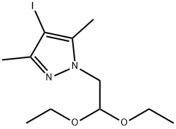 1-(2,2-Diethoxyethyl)-4-iodo-3,5-dimethyl-1H-pyrazole 구조식 이미지