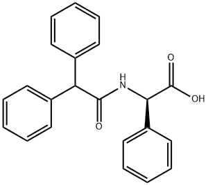 (2R)-[(Diphenylacetyl)amino](phenyl)acetic acid 구조식 이미지