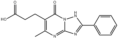 3-(5-Methyl-7-oxo-2-phenyl-4,7-dihydro[1,2,4]-triazolo[1,5-a]pyrimidin-6-yl)propanoic acid Structure