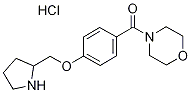 4-[4-(Pyrrolidin-2-ylmethoxy)benzoyl]morpholine hydrochloride 구조식 이미지