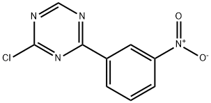 2-Chloro-4-(3-nitro-phenyl)-[1,3,5]triazine Structure