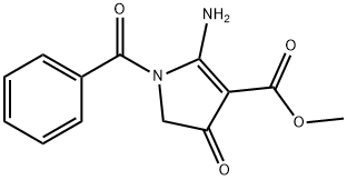 Methyl 2-amino-1-benzoyl-4-oxo-4,5-dihydro-1H-pyrrole-3-carboxylate 구조식 이미지