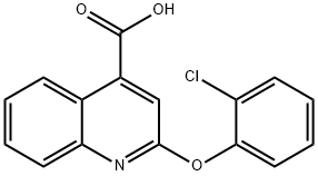 2-(2-Chlorophenoxy)quinoline-4-carboxylic acid 구조식 이미지