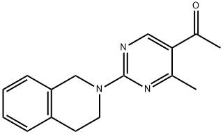 1-[2-(3,4-Dihydroisoquinolin-2(1H)-yl)-4-methylpyrimidin-5-yl]ethanone 구조식 이미지