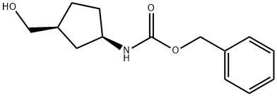 Benzyl N-[(1R,3S)-3-(hydroxymethyl)-cyclopentyl]carbamate 구조식 이미지