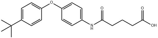 5-{[4-(4-tert-Butylphenoxy)phenyl]-amino}-5-oxopentanoic acid 구조식 이미지