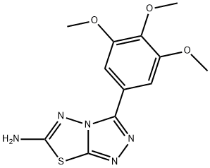 3-(3,4,5-Trimethoxyphenyl)[1,2,4]triazolo-[3,4-b][1,3,4]thiadiazol-6-amine 구조식 이미지