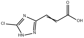 (2Z)-3-(5-Chloro-1H-1,2,4-triazol-3-yl)acrylic acid Structure