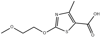 2-(2-Methoxyethoxy)-4-methyl-1,3-thiazole-5-carboxylic acid Structure