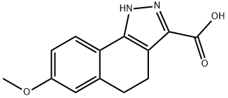 7-Methoxy-4,5-dihydro-1H-benzo-[g]indazole-3-carboxylic acid Structure