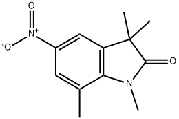 1,3,3,7-Tetramethyl-5-nitro-1,3-dihydro-2H-indol-2-one Structure