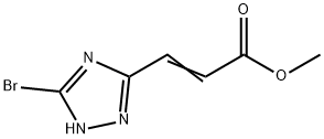 Methyl (2Z)-3-(3-bromo-1H-1,2,4-triazol-5-yl)acrylate Structure