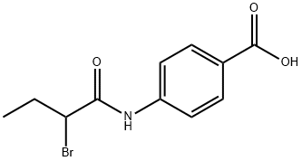 4-[(2-Bromobutanoyl)amino]benzoic acid Structure