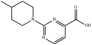 2-(4-Methylpiperidin-1-yl)pyrimidine-4-carboxylic acid Structure