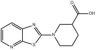 1-[1,3]Thiazolo[5,4-b]pyridin-2-ylpiperidine-3-carboxylic acid 구조식 이미지